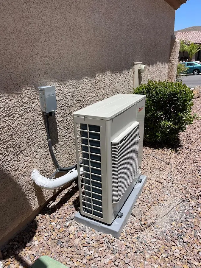 Residential air conditioning condenser unit in Monitor